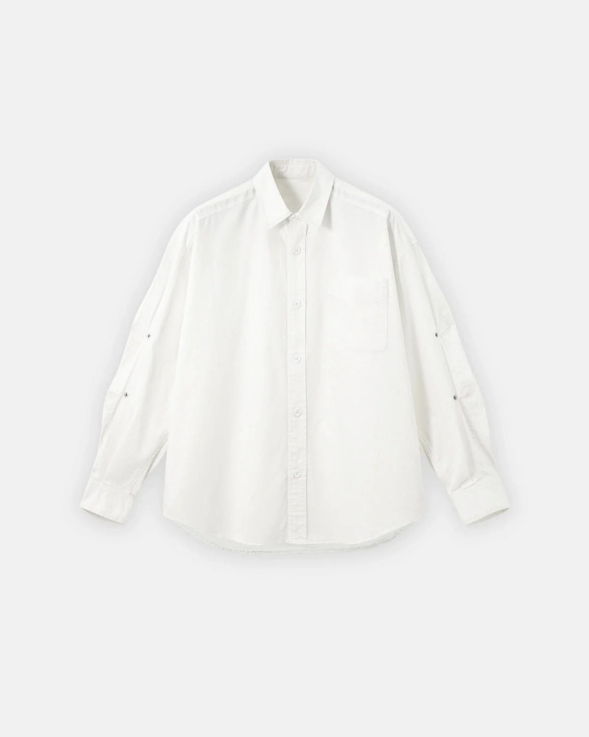 Omygoods Acid Wash Cargo Shirt Jacket