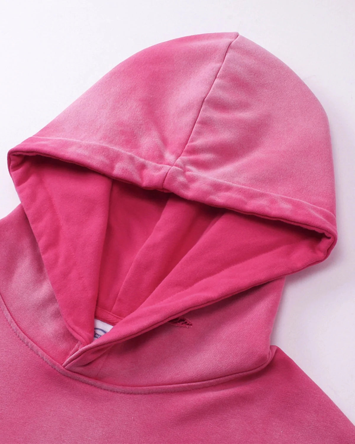 Omygoods Acid Wash Ripped Boxy Hoodie