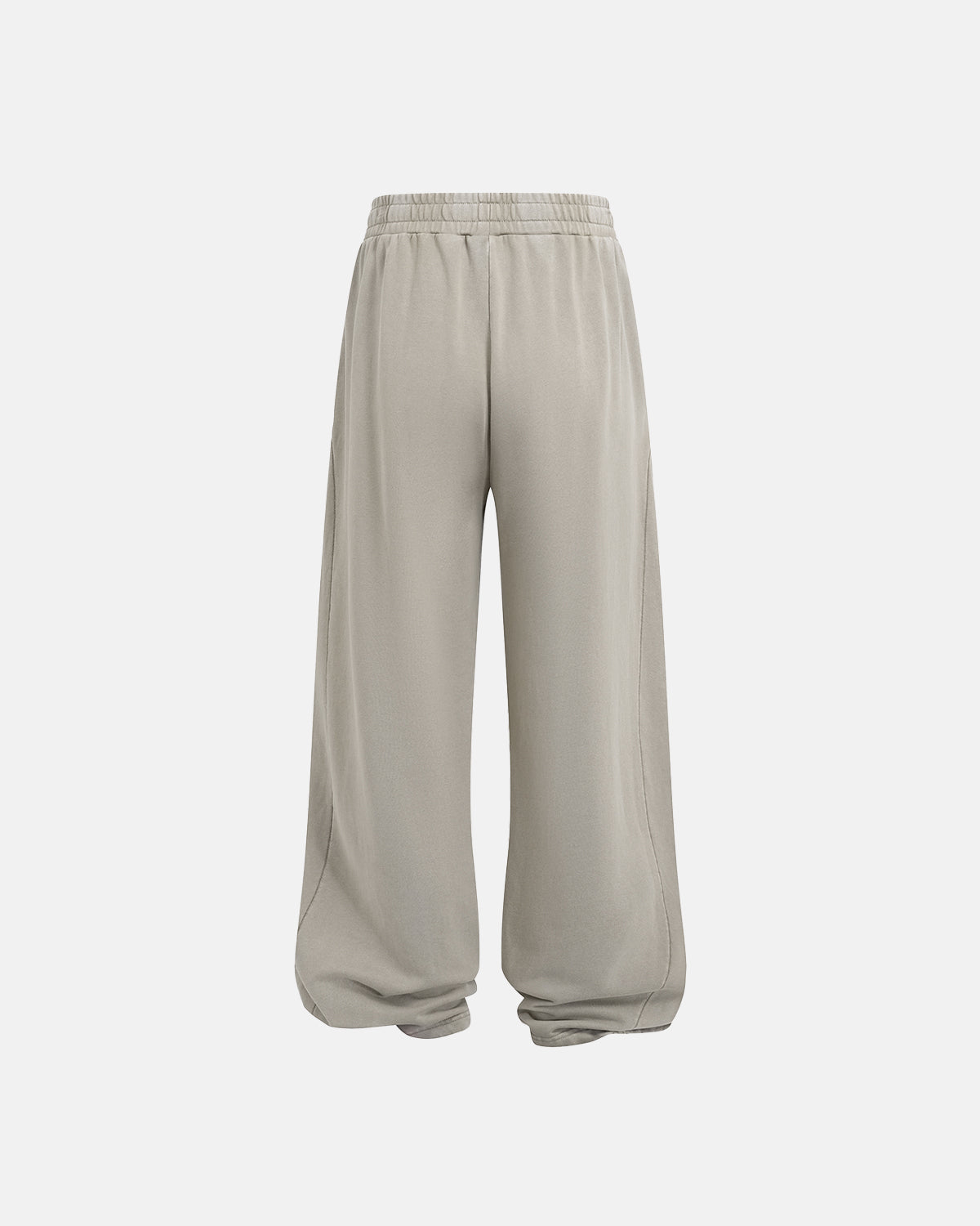 Omygoods Acid Wash Stitching Straight Leg Sweatpant