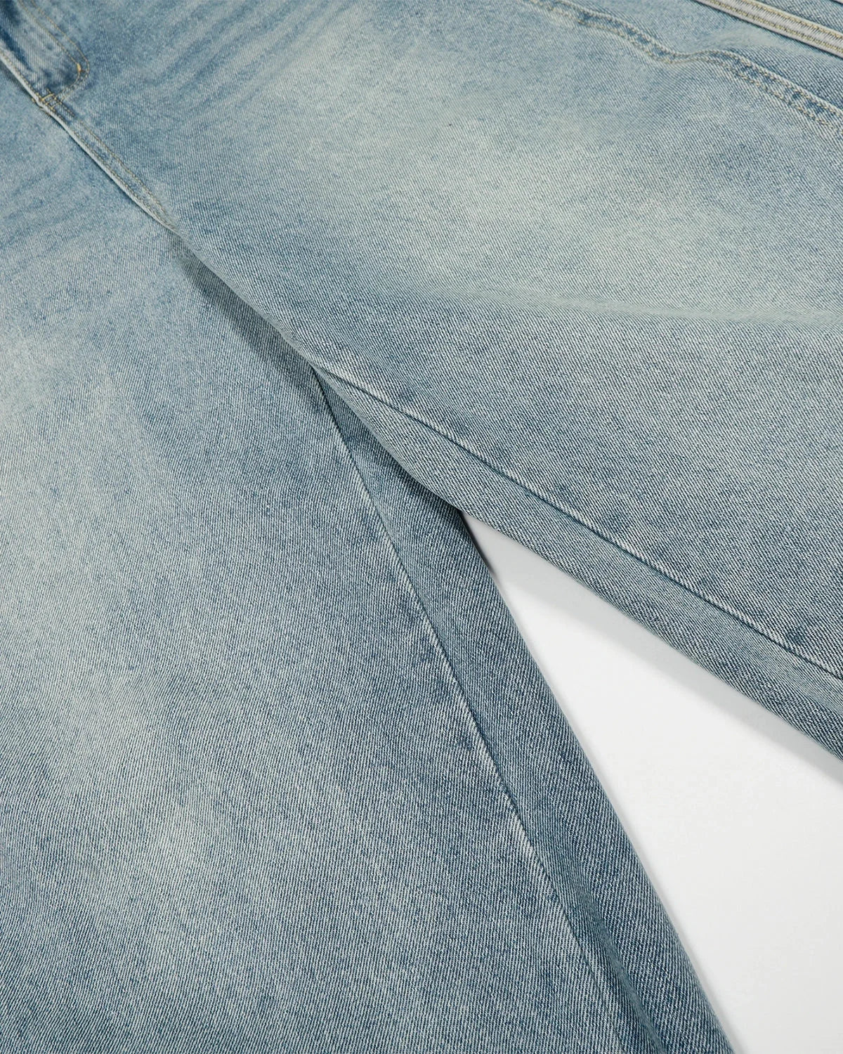 Omygoods Acid Wash Striped Side Baggy Jeans