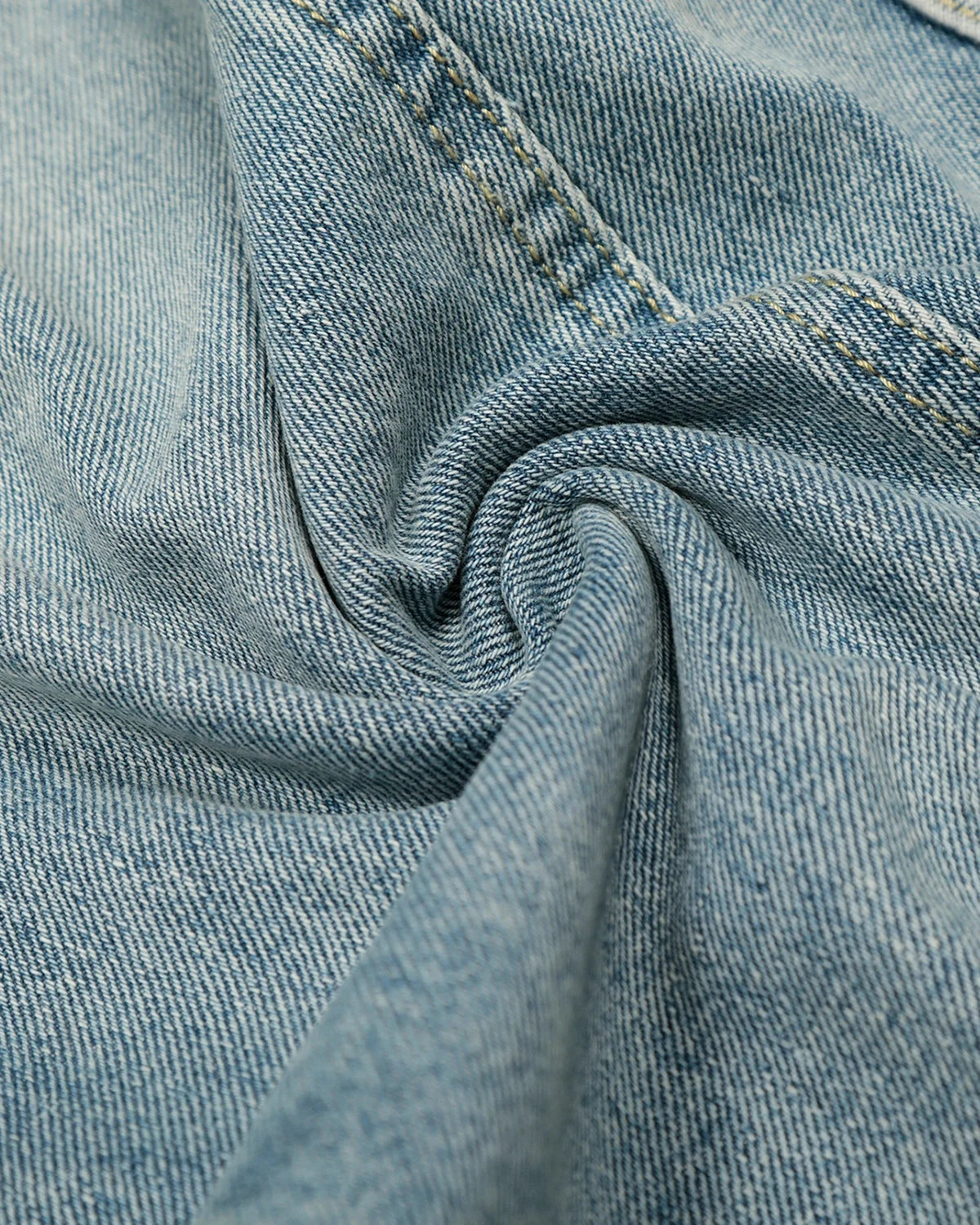 Omygoods Acid Wash Striped Side Baggy Jeans