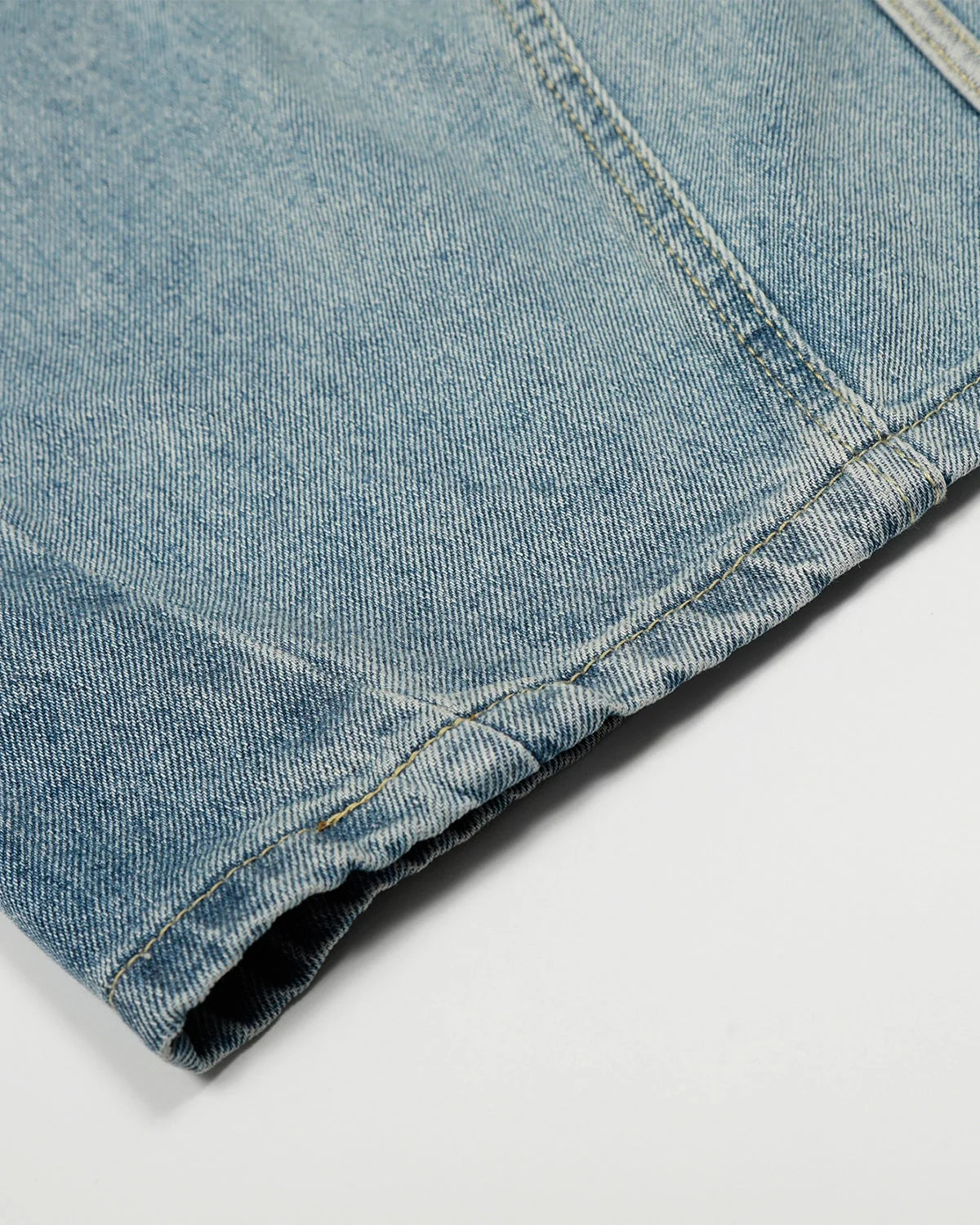 Omygoods Acid Wash Striped Side Baggy Jeans
