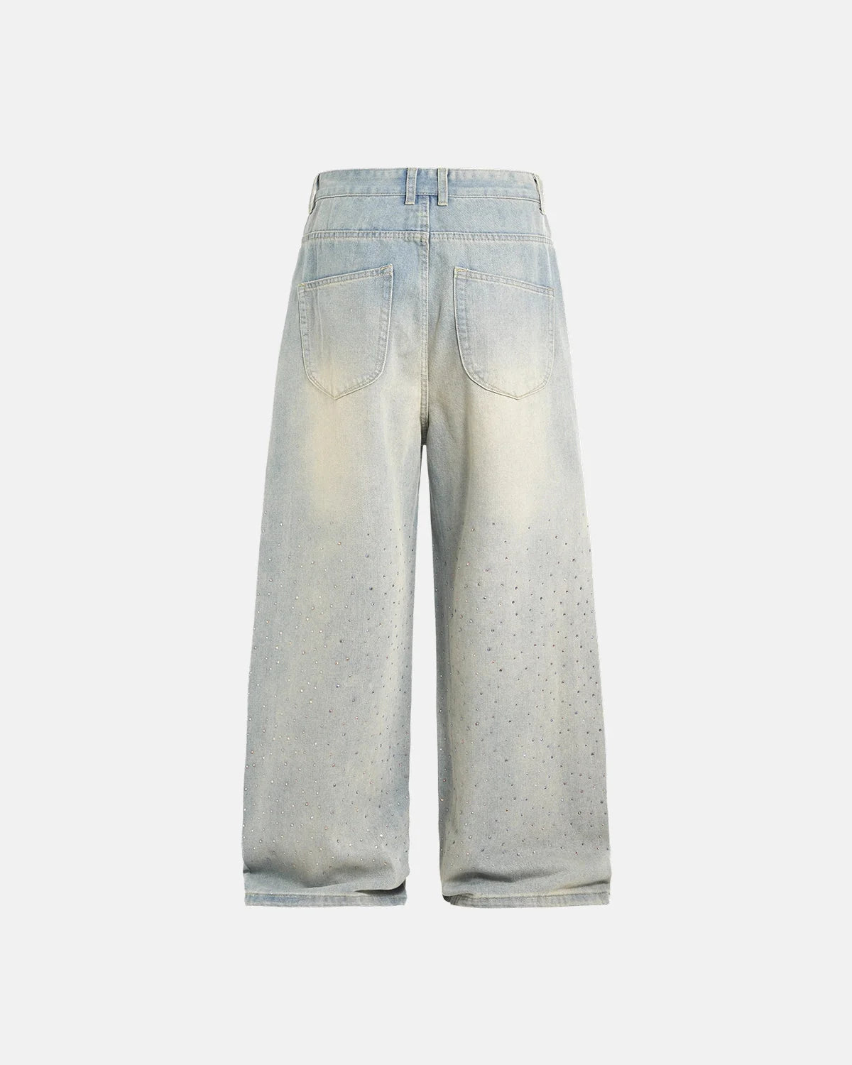 Omygoods Acid Washed Super Baggy Jeans