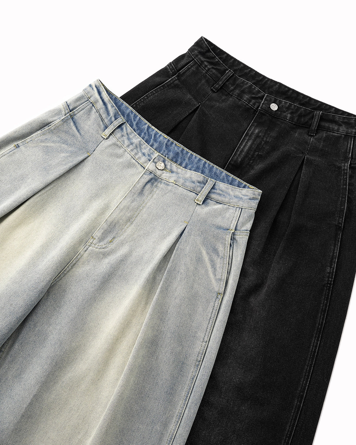 Omygoods Acid Washed Super Baggy Jeans
