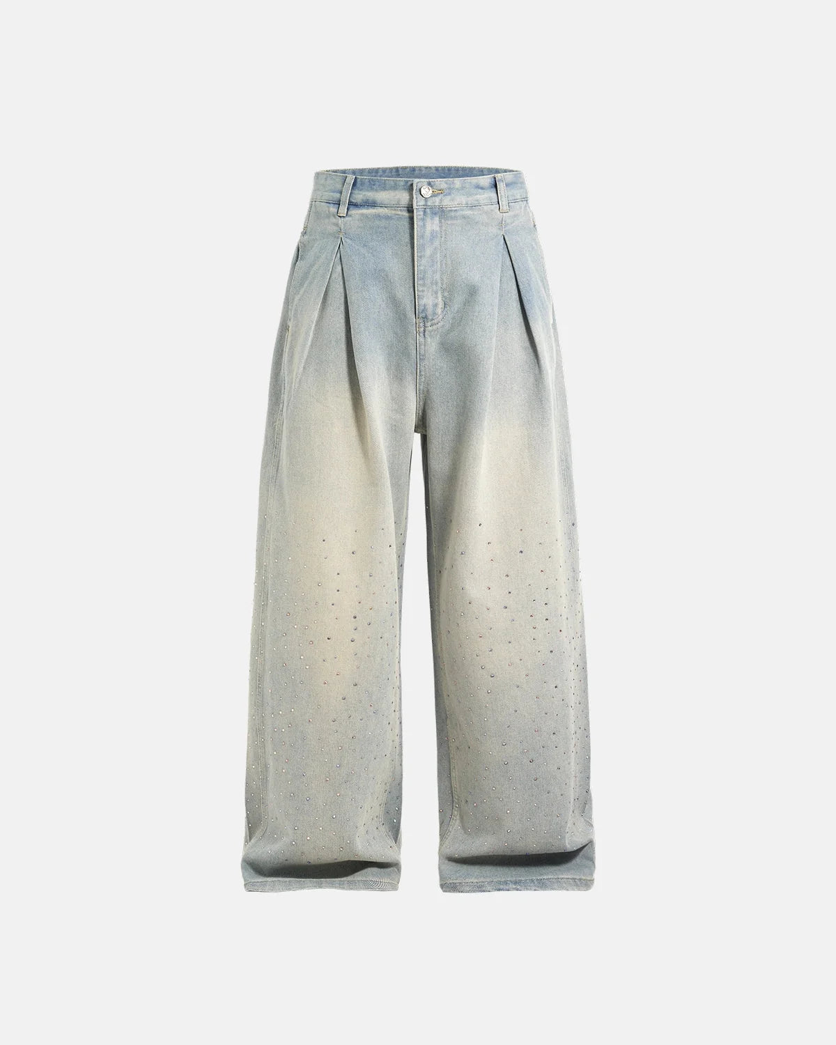 Omygoods Acid Washed Super Baggy Jeans