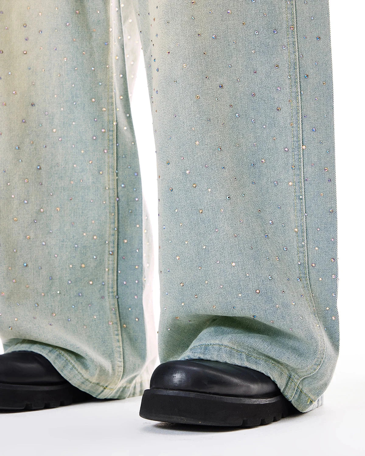 Omygoods Acid Washed Super Baggy Jeans