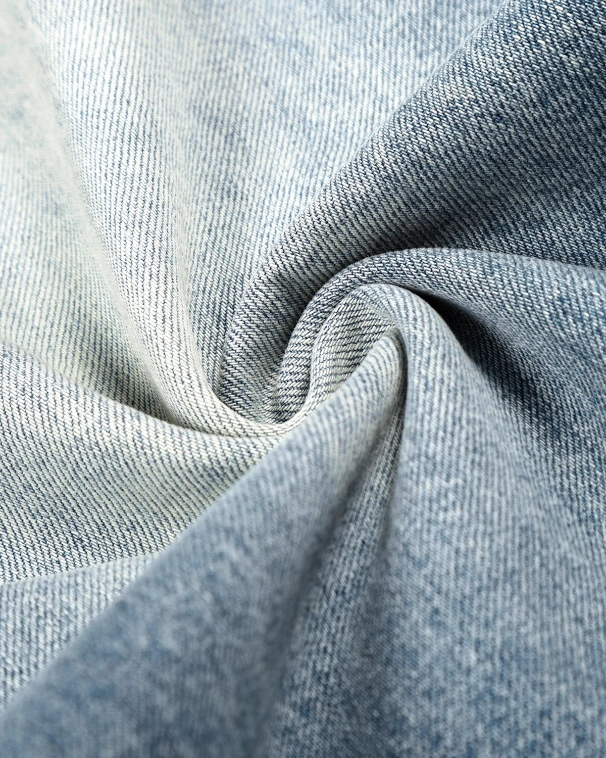 Omygoods Acid Washed Whisker Clasp Barrel Jeans