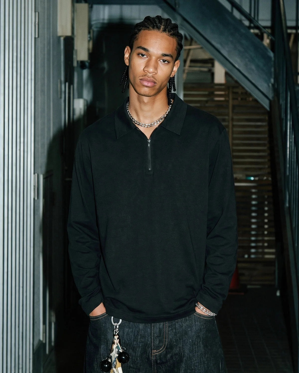 Omygoods AirFlow Breathable Long Sleeve Polo