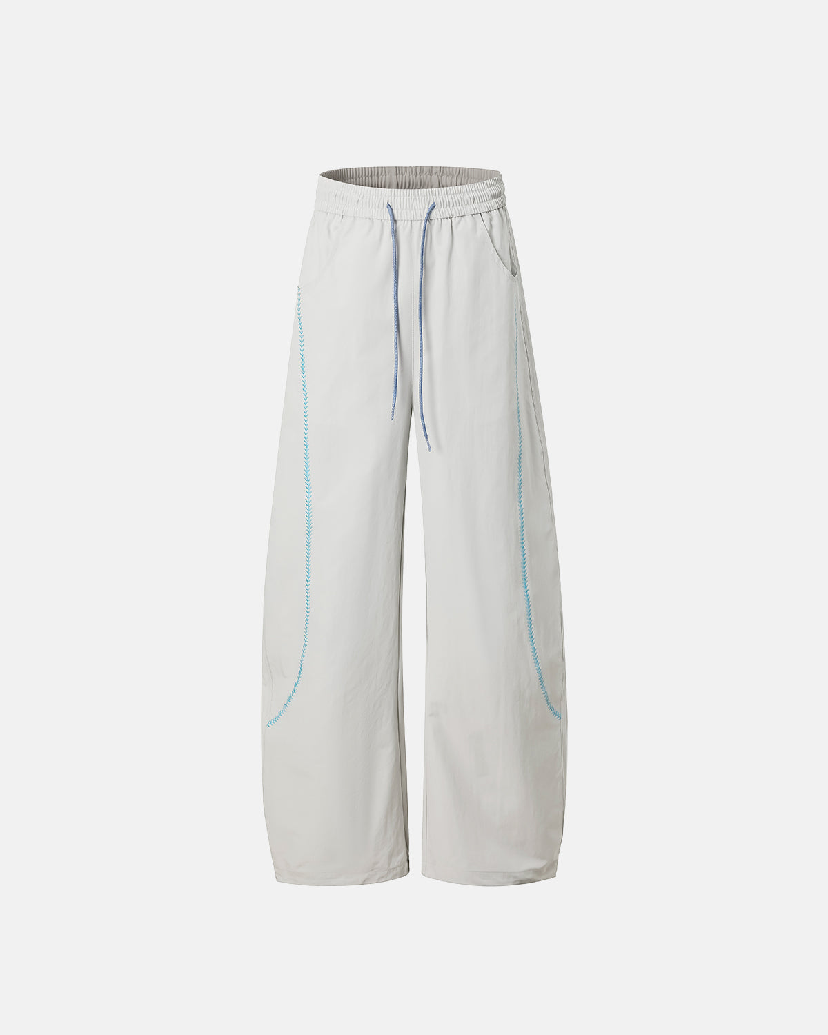 Omygoods AirFlow Contrast Embroidered Track Pants