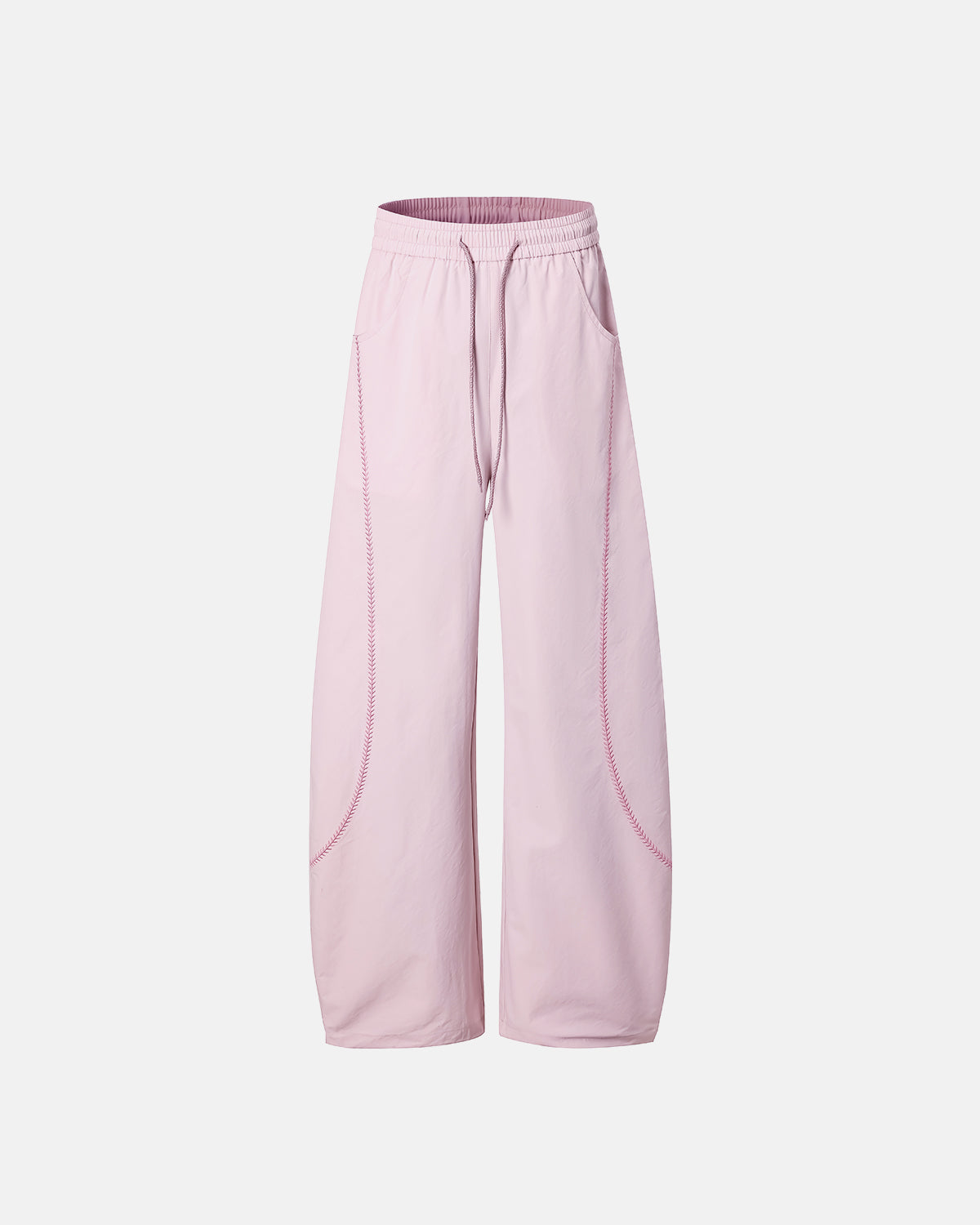 Omygoods AirFlow Contrast Embroidered Track Pants