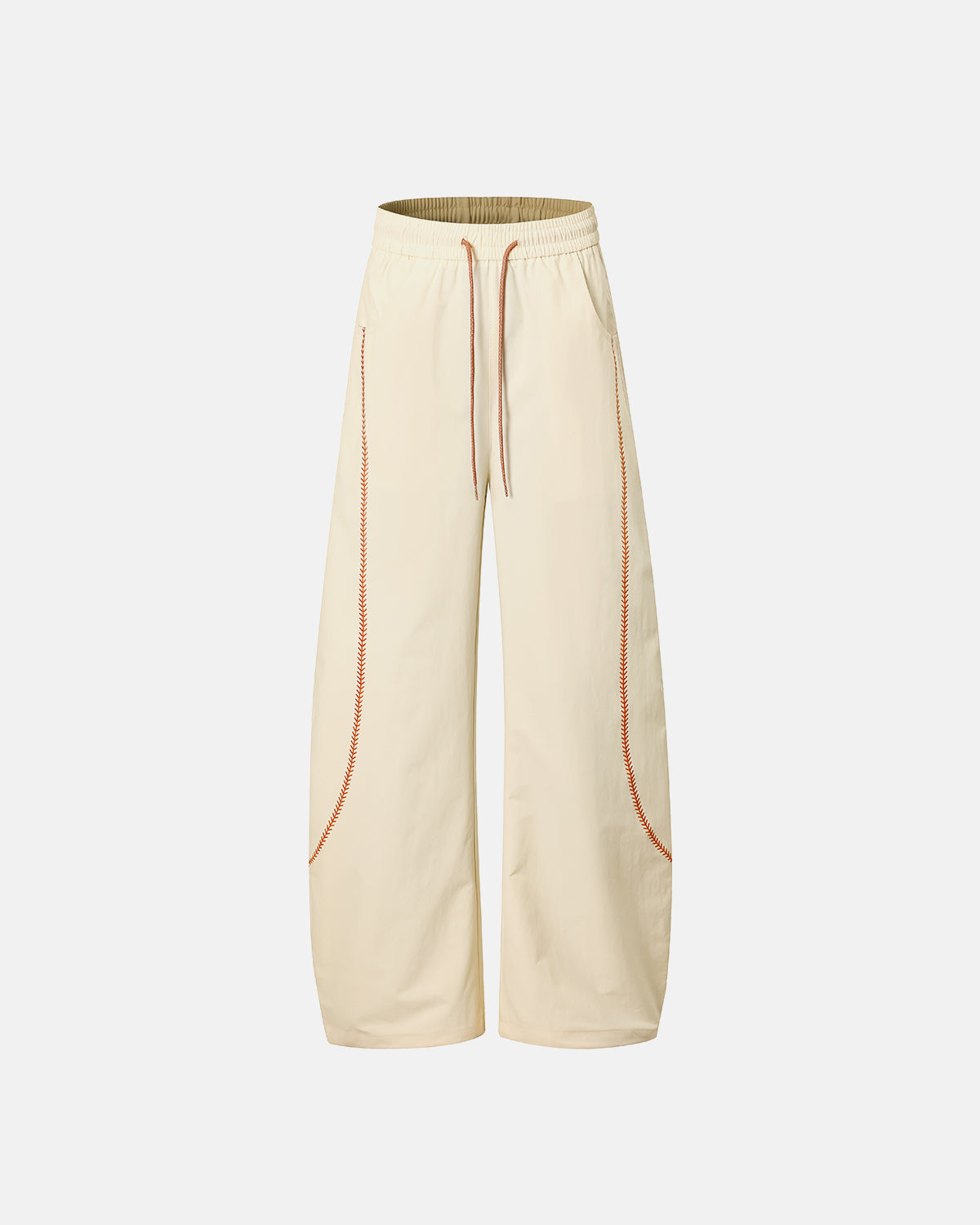 Omygoods AirFlow Contrast Embroidered Track Pants