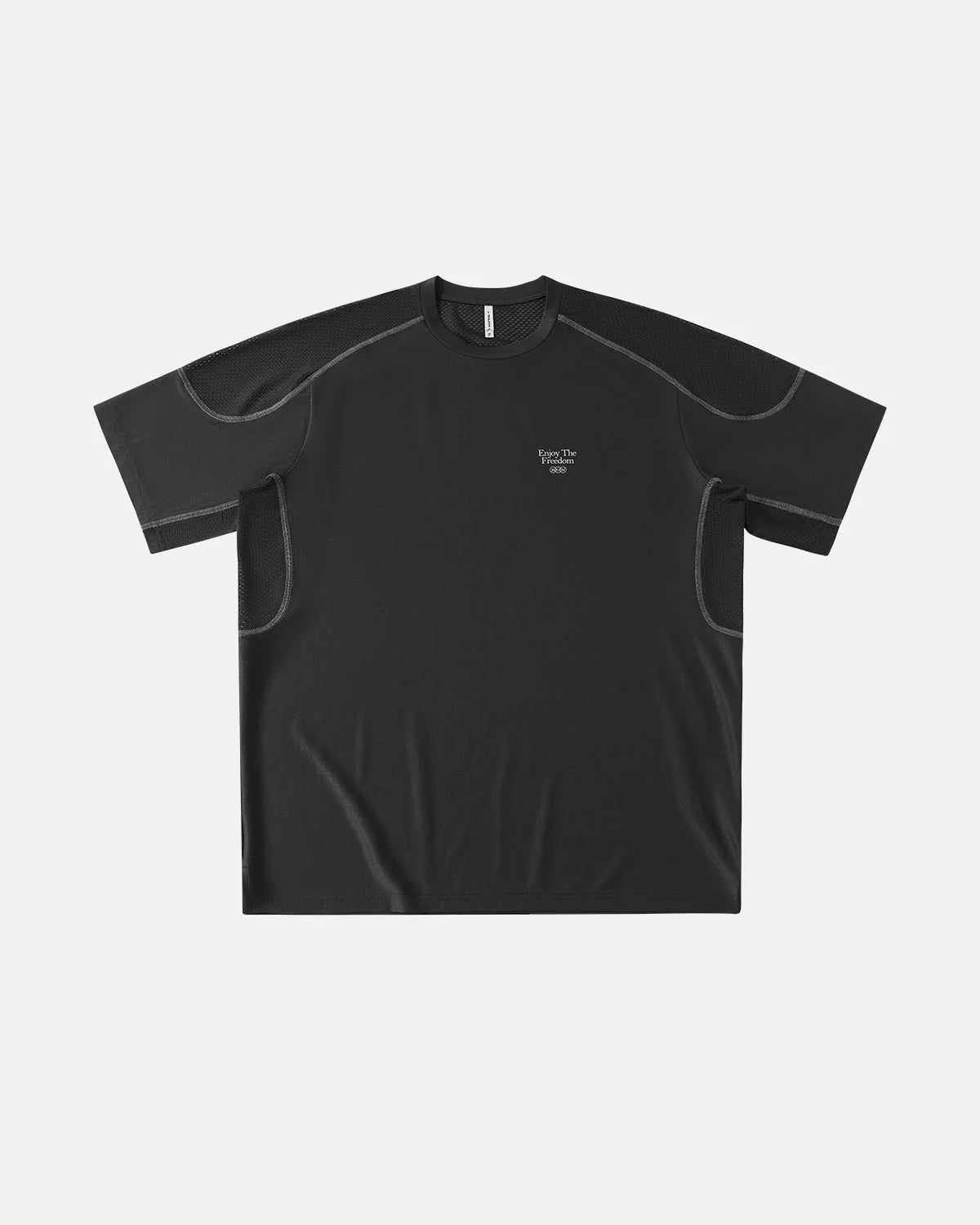 Omygoods AirFlow Contrast Panel Breathable Tee