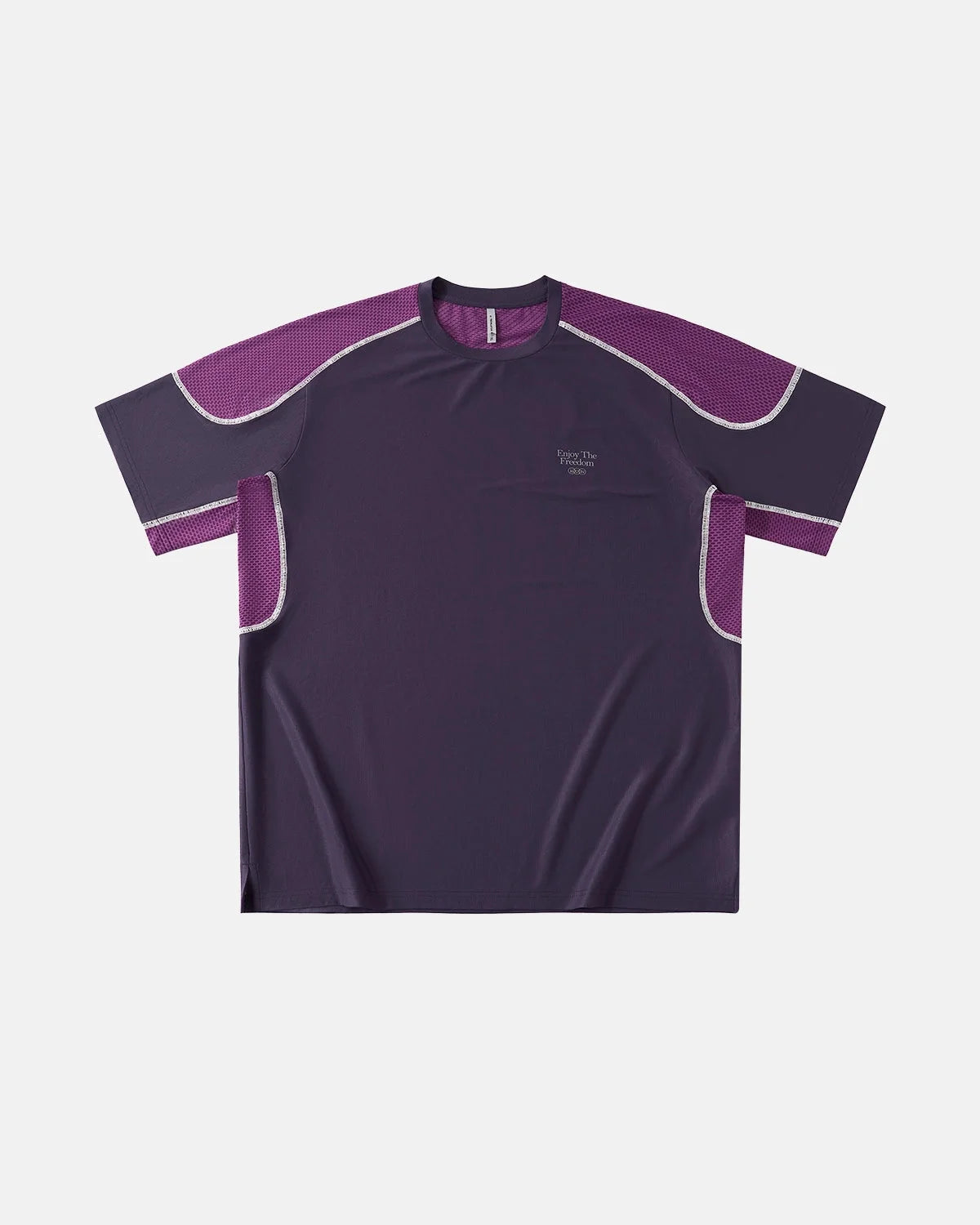 Omygoods AirFlow Contrast Panel Breathable Tee