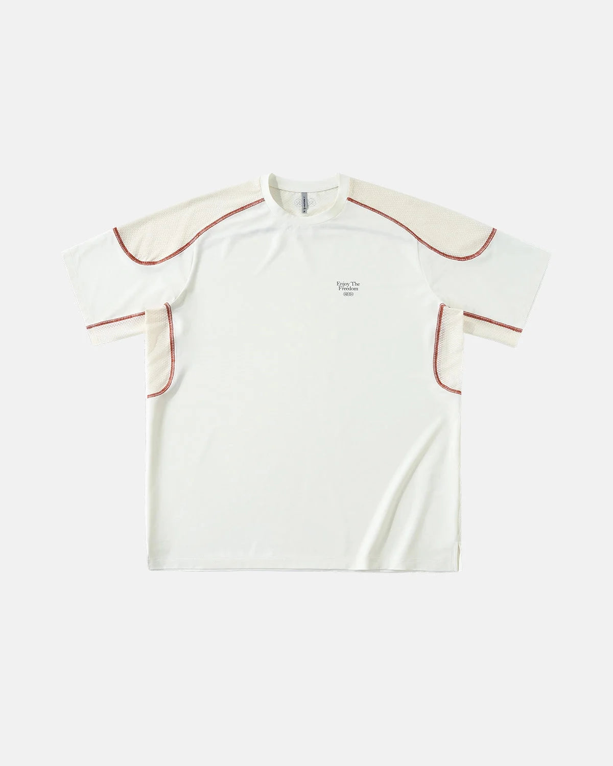 Omygoods AirFlow Contrast Panel Breathable Tee