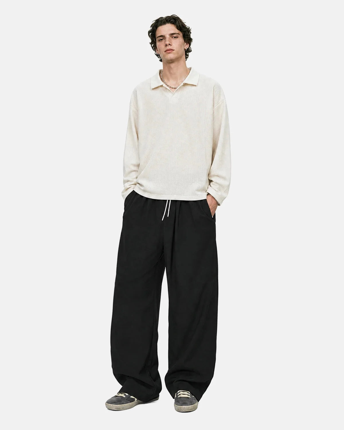 Omygoods AirFlow Cooling Wide-Leg Pants