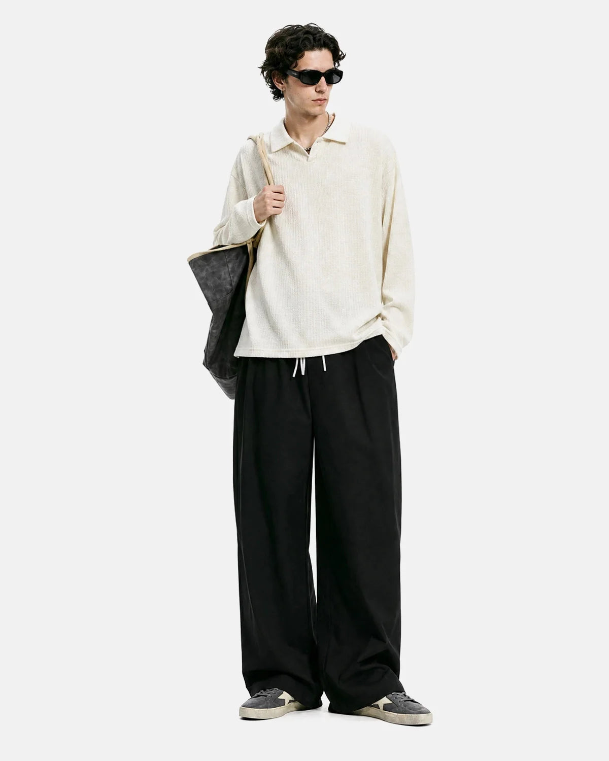 Omygoods AirFlow Cooling Wide-Leg Pants