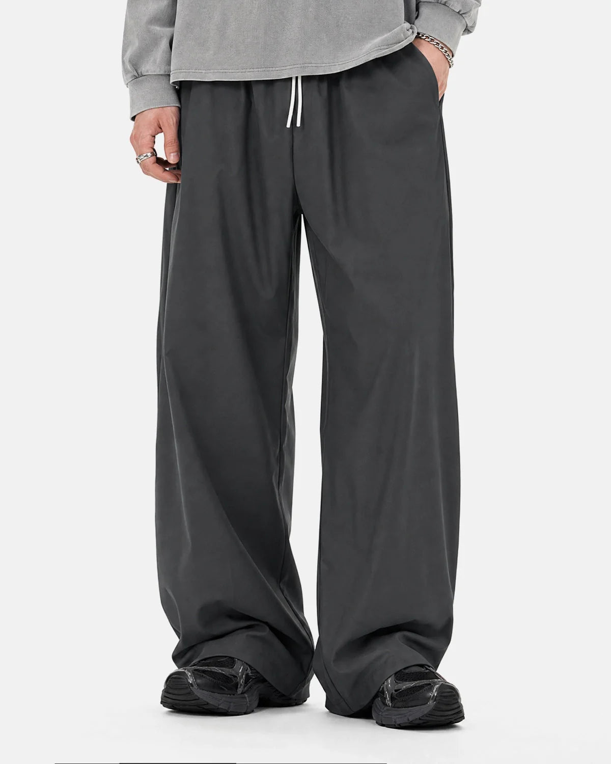Omygoods AirFlow Cooling Wide-Leg Pants