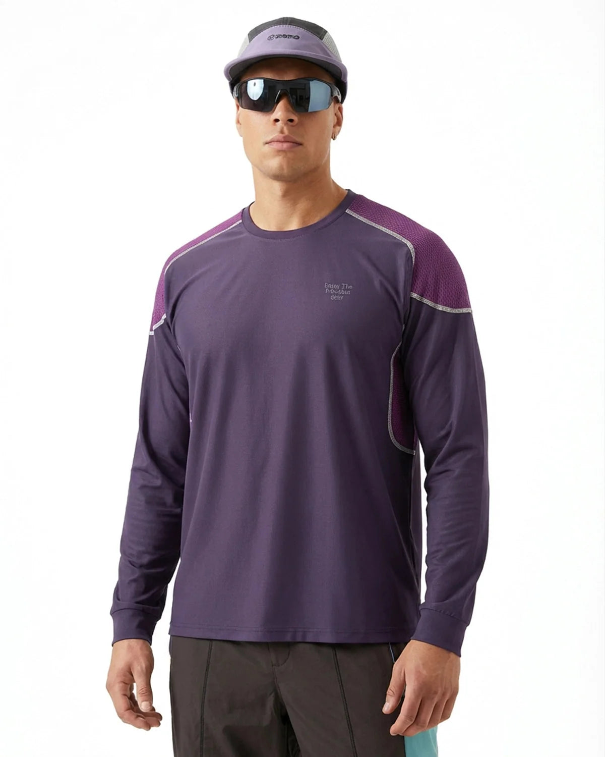Omygoods AirFlow Reflective Cooling Long Sleeve Tee