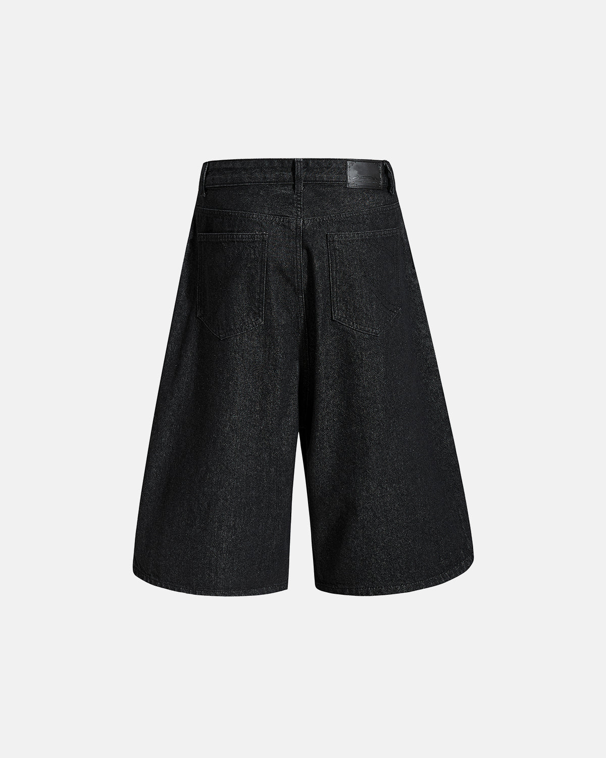 Omygoods Asymmetric Button Raw Denim Jorts