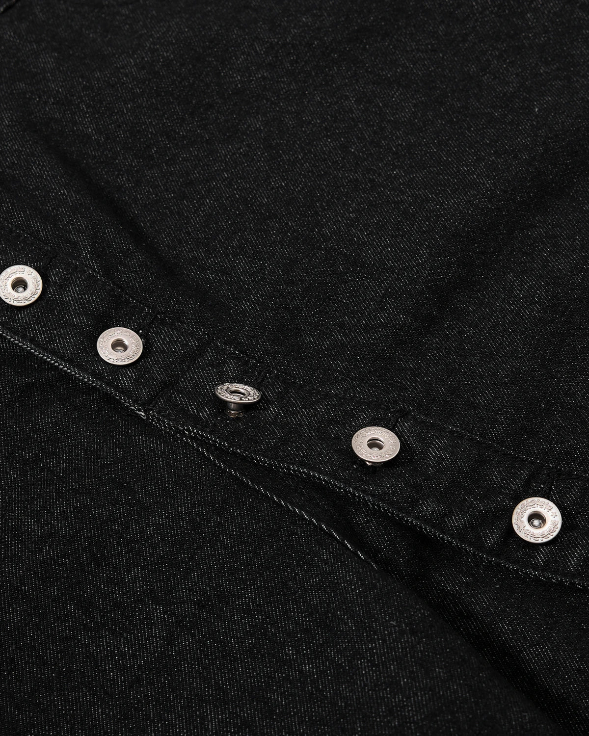 Omygoods Asymmetric Button Raw Denim Jorts