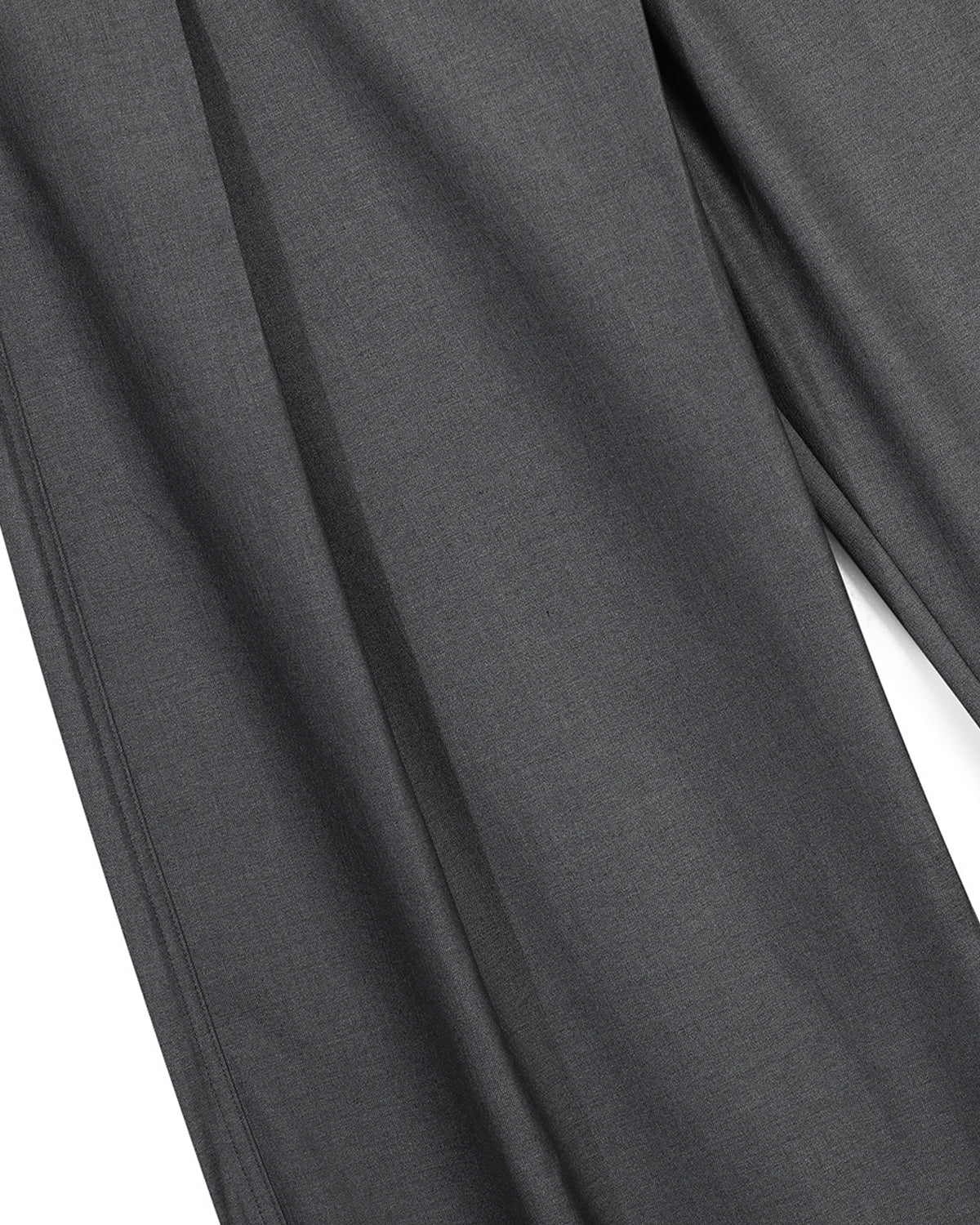 Omygoods Asymmetric Pleated Barrel-Leg Suit Pants
