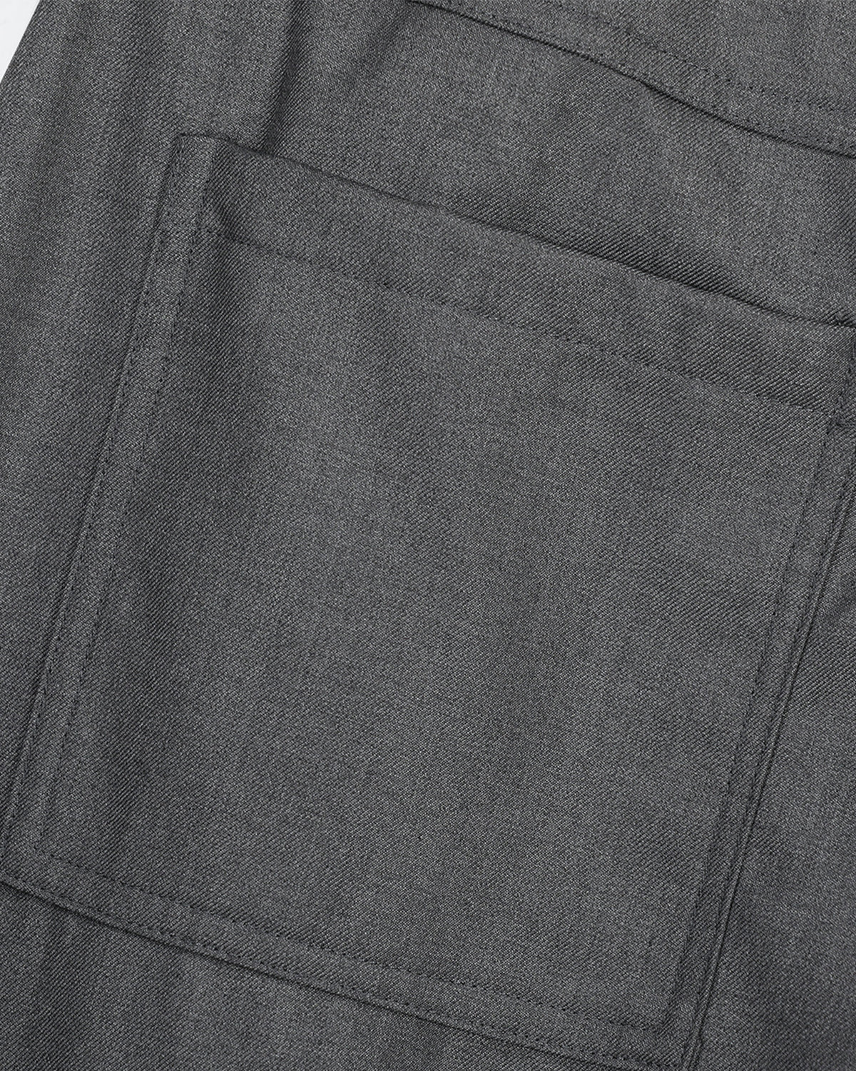 Omygoods Asymmetric Pleated Barrel-Leg Suit Pants