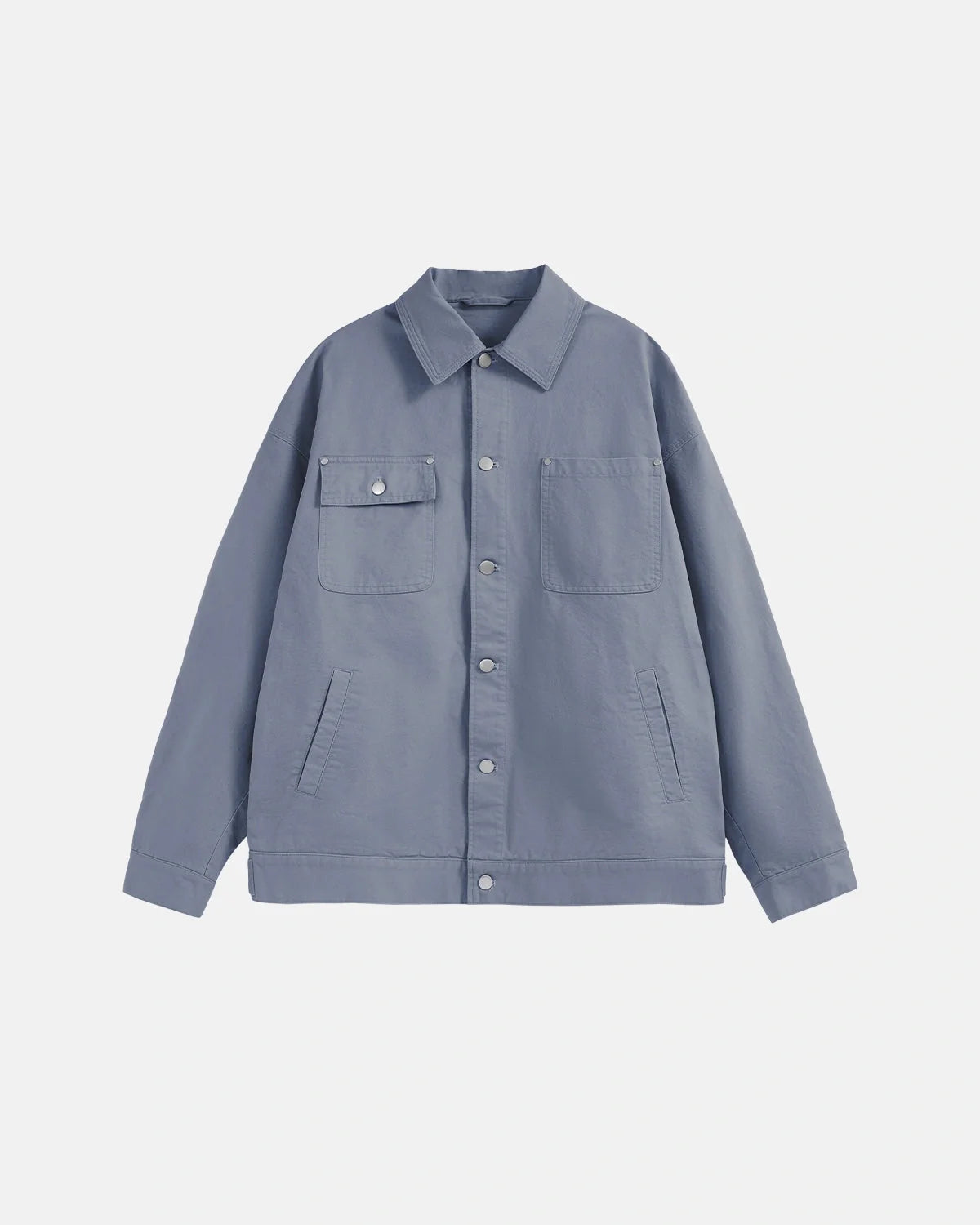 Omygoods Asymmetric Pocket Workwear Jacket