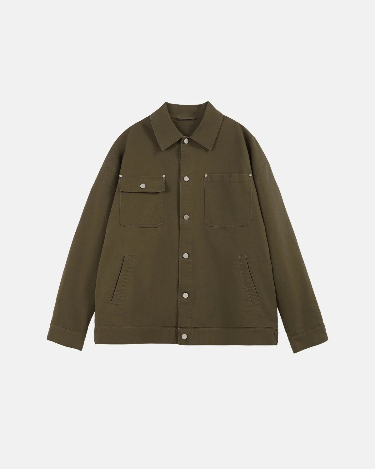 Omygoods Asymmetric Pocket Workwear Jacket