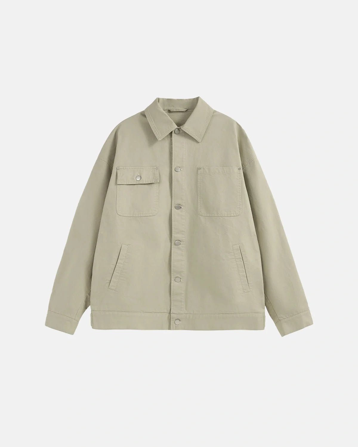 Omygoods Asymmetric Pocket Workwear Jacket