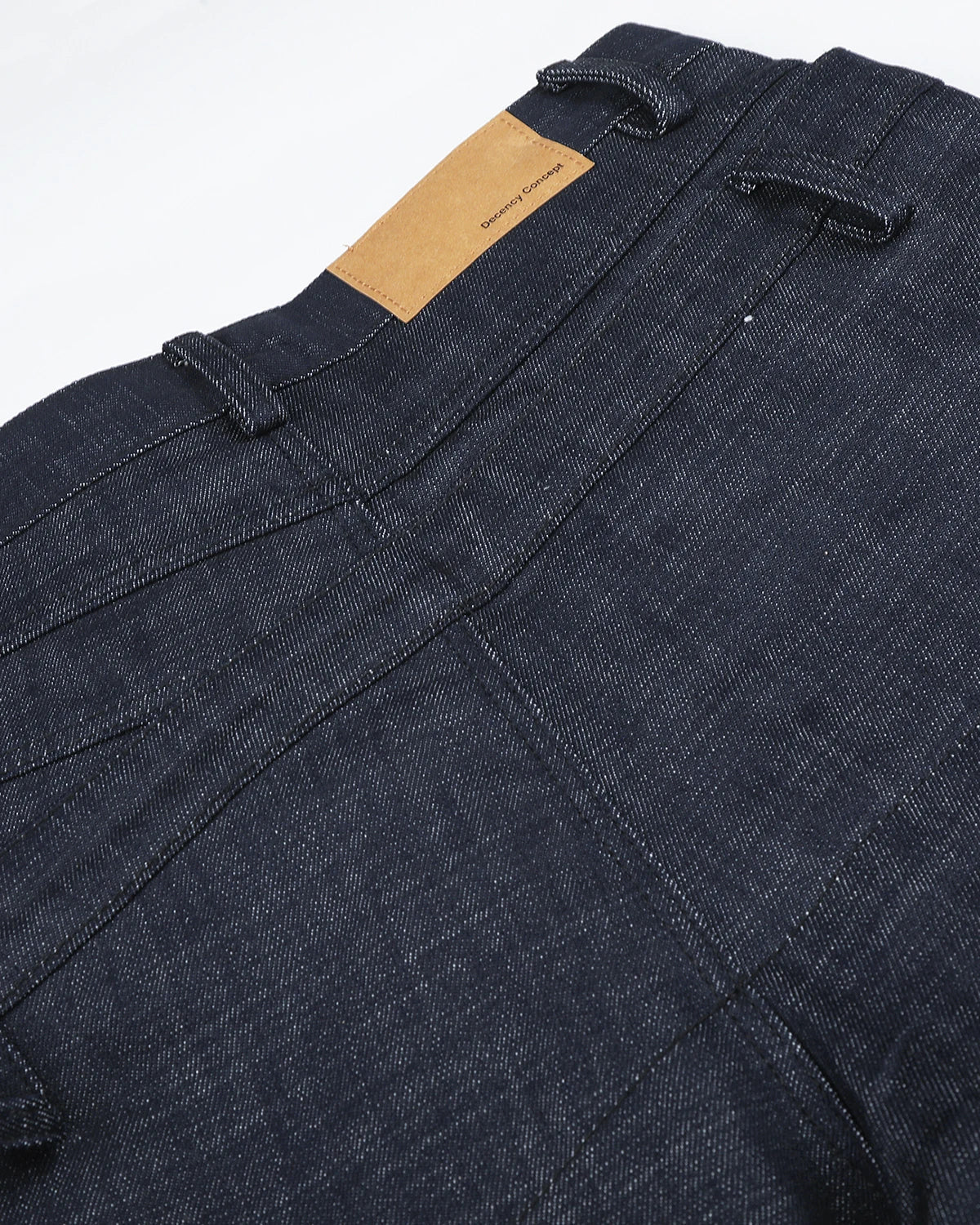 Omygoods Asymmetric Wrap Waist Baggy Jeans
