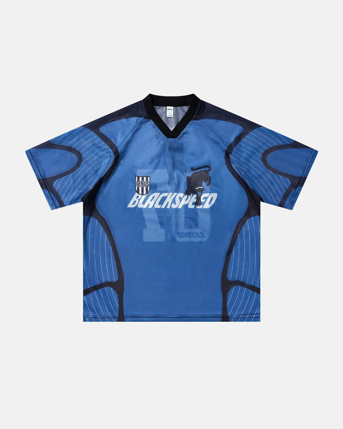 Omygoods Athletic Panel Mesh Jersey