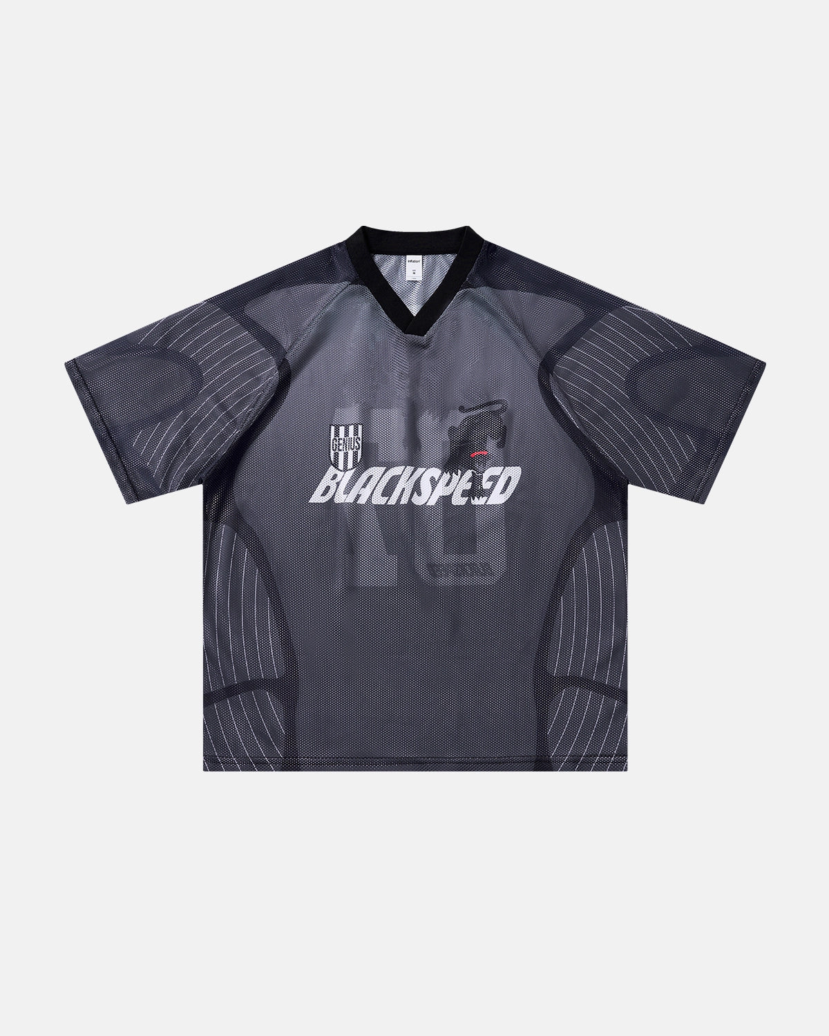 Omygoods Athletic Panel Mesh Jersey