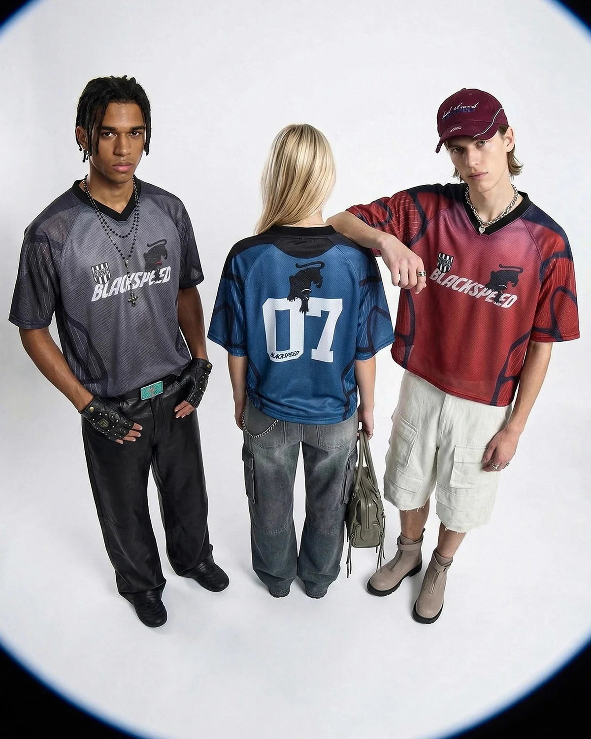 Omygoods Athletic Panel Mesh Jersey