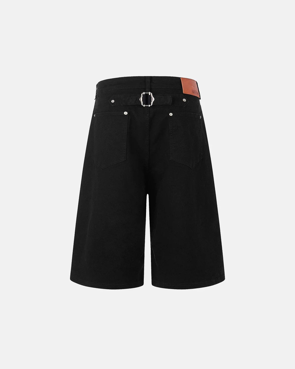 Omygoods Back Buckle Longline Casual Shorts