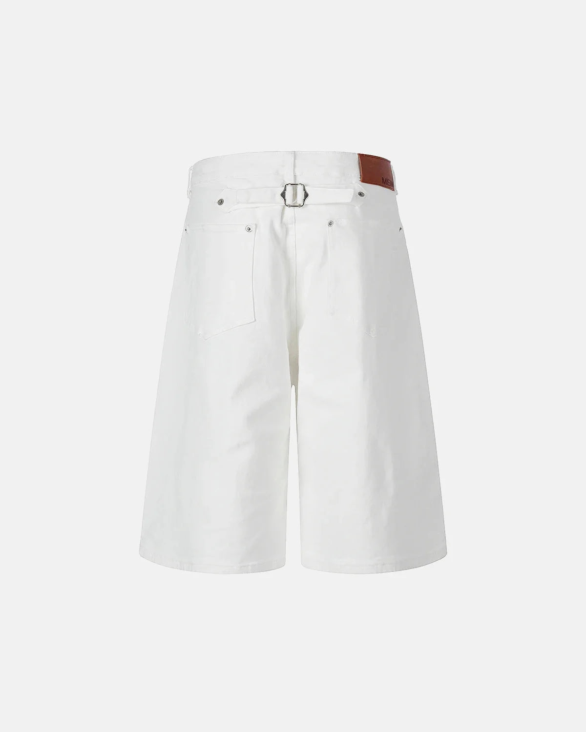 Omygoods Back Buckle Longline Casual Shorts