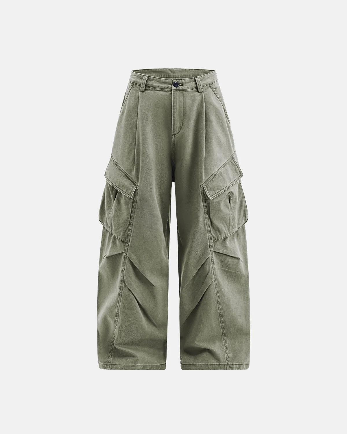Omygoods Baggy Cargo Pants With Multiple Pockets