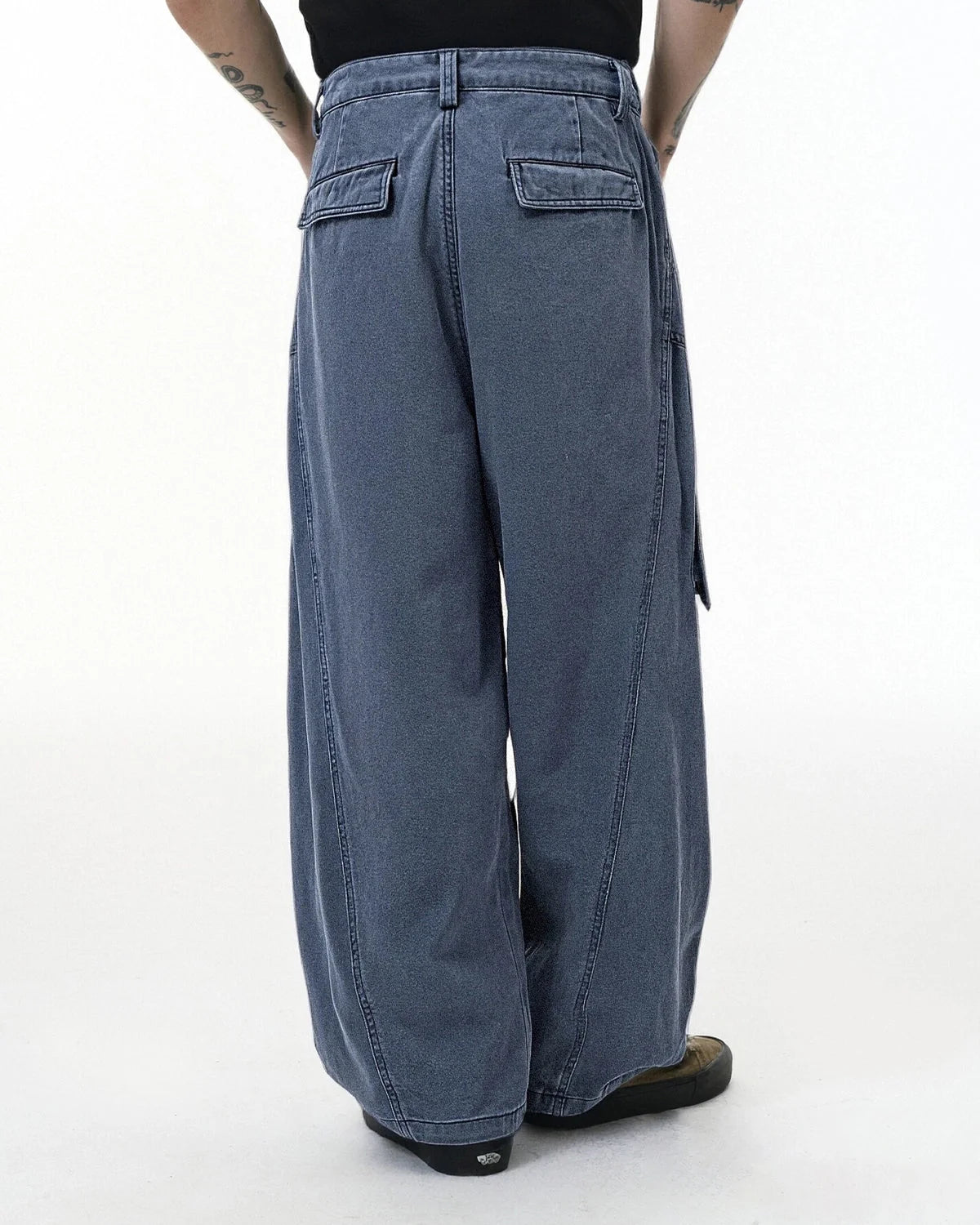 Omygoods Baggy Cargo Pants With Multiple Pockets