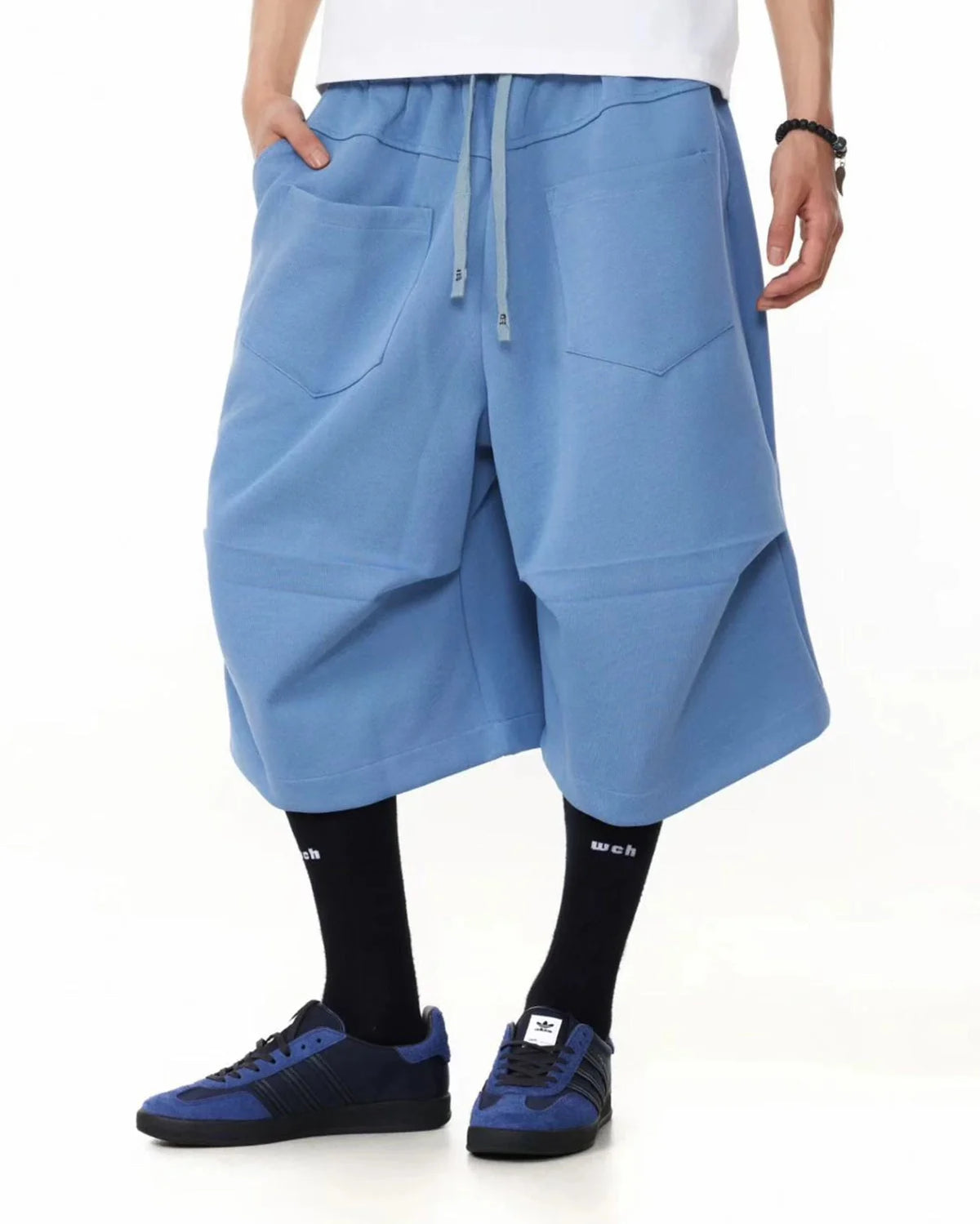Omygoods Baggy Sweat Shorts