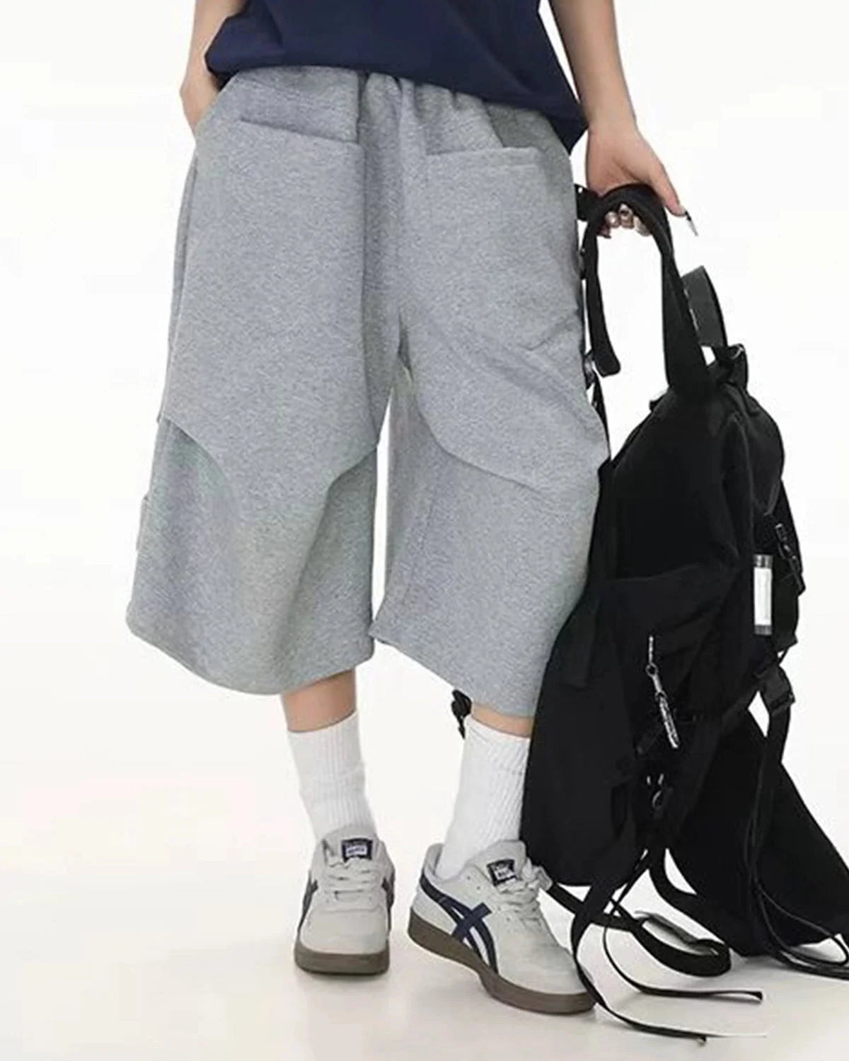 Omygoods Baggy Sweat Shorts