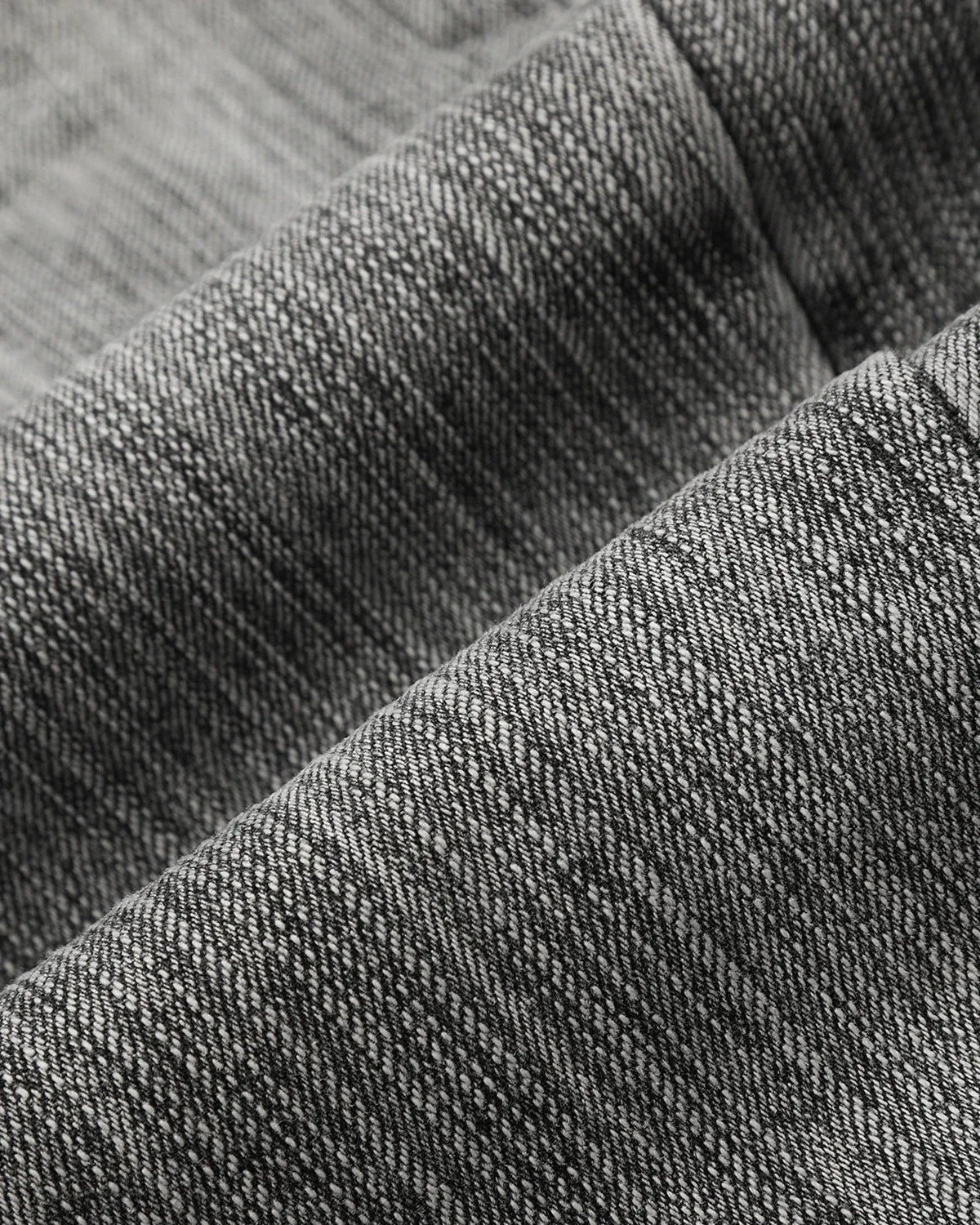 Omygoods Gray Bamboo Weave Barrel Jeans