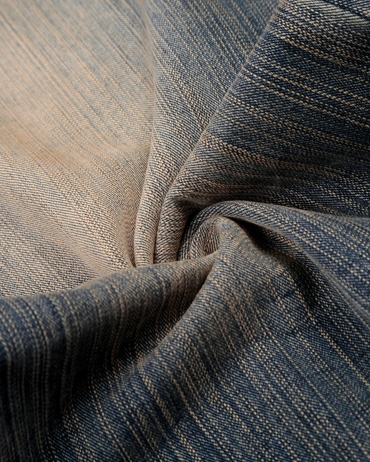 Omygoods Bamboo Weave Dirty Wash Barrel Jeans