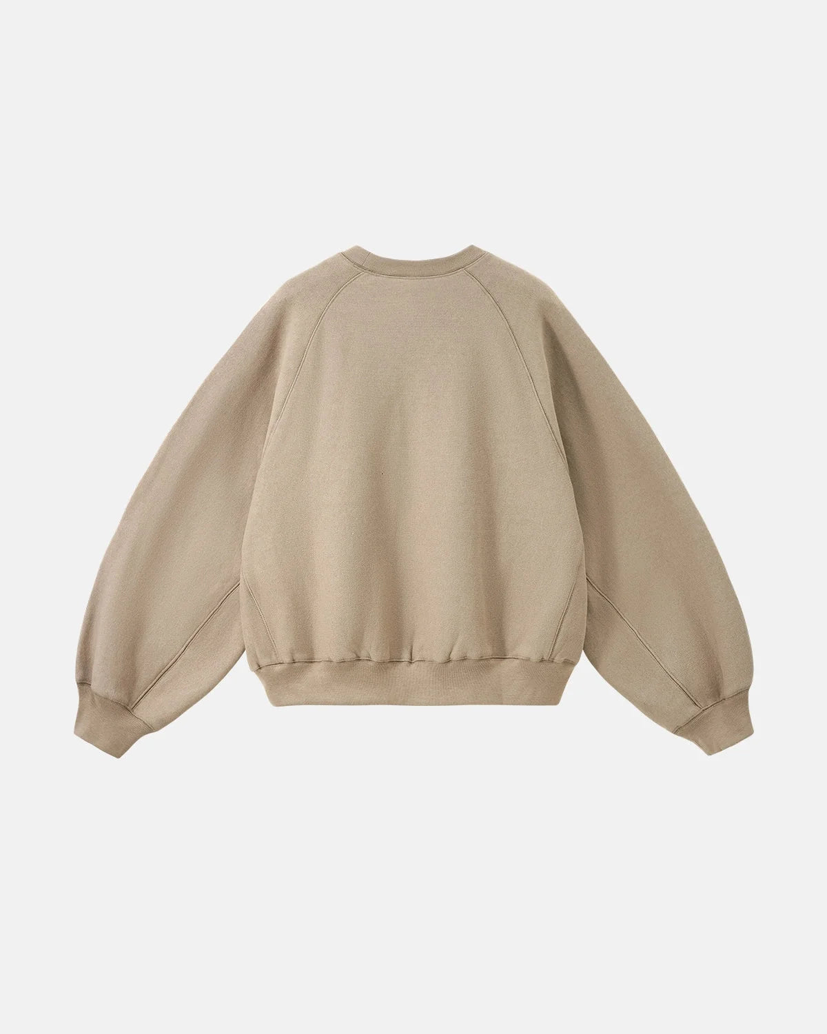 Omygoods Batwing Sleeve Fleece Crewneck Sweatshirt