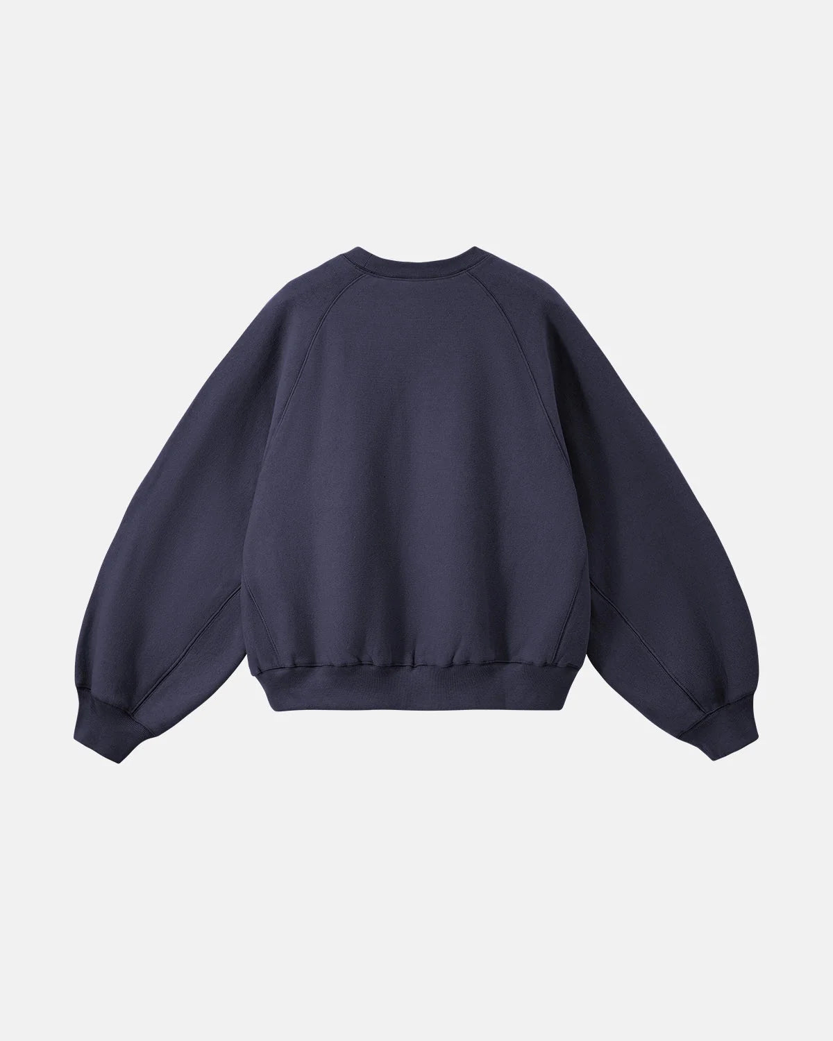 Omygoods Batwing Sleeve Fleece Crewneck Sweatshirt