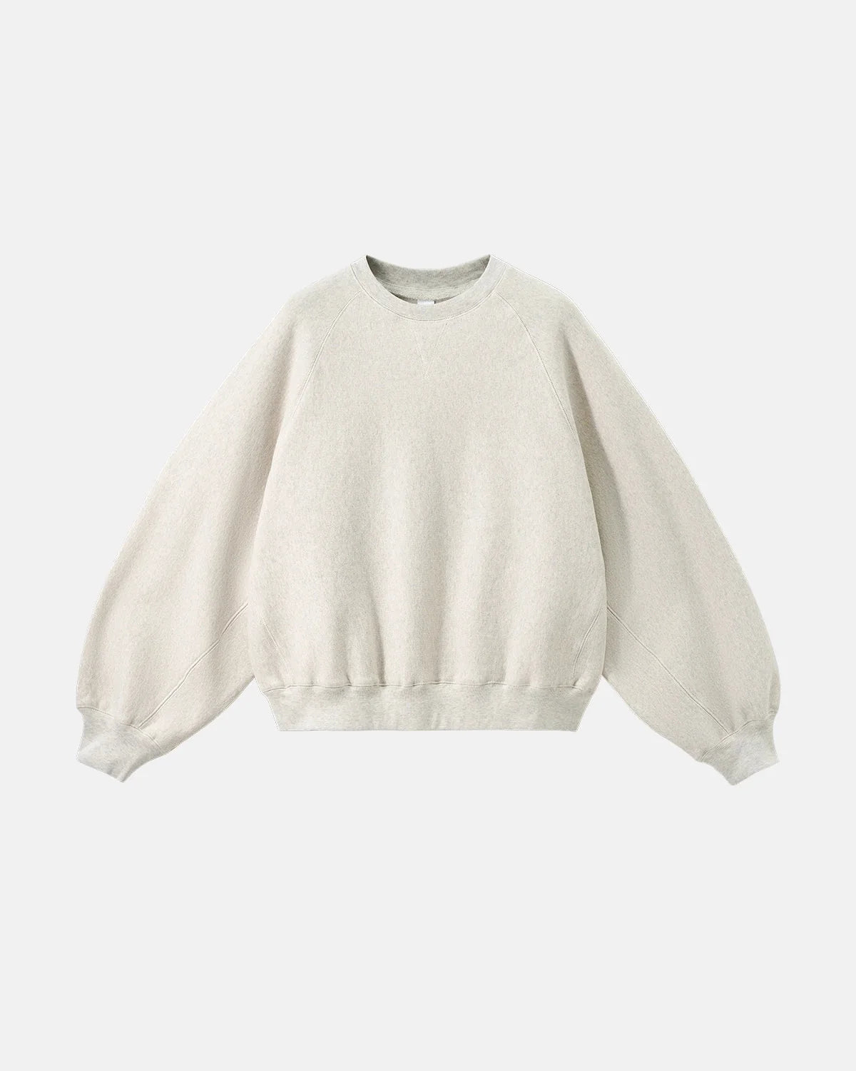 Omygoods Batwing Sleeve Fleece Crewneck Sweatshirt