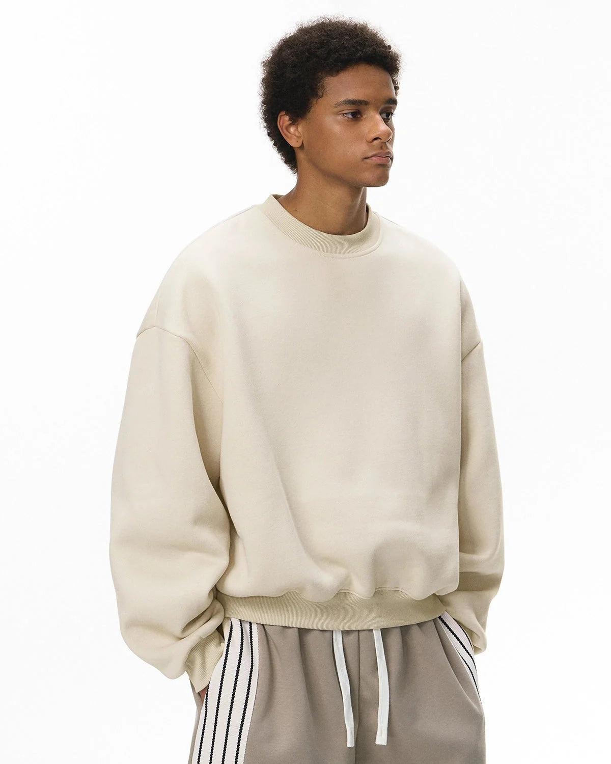 Omygoods Blank Comfy Crewneck Sweatshirt