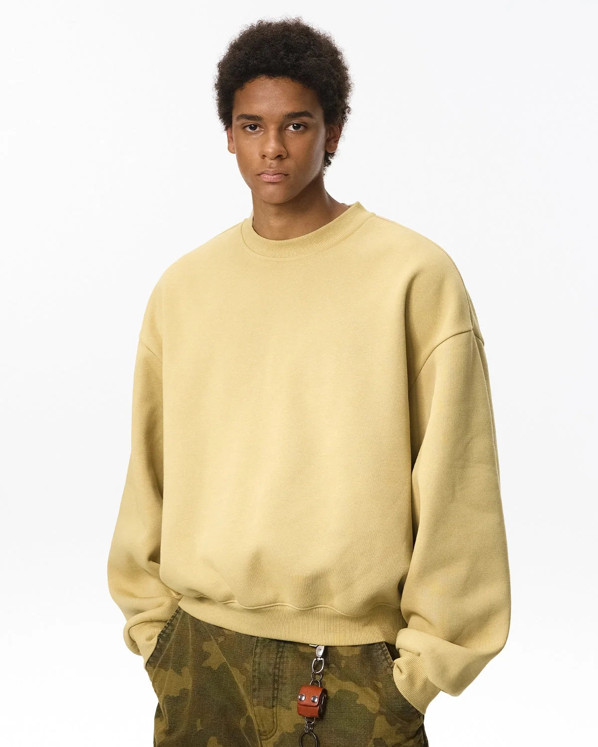 Omygoods Blank Comfy Crewneck Sweatshirt