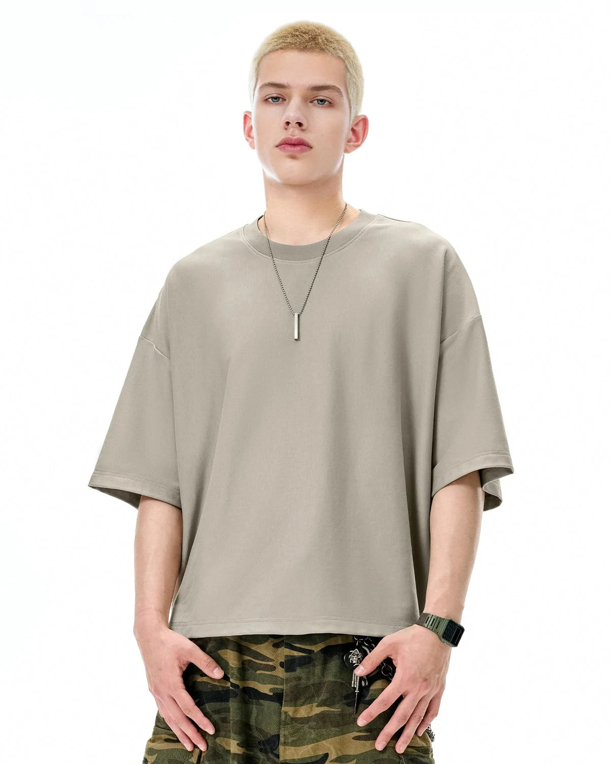 Omygoods Blank Oversized Boxy Tee