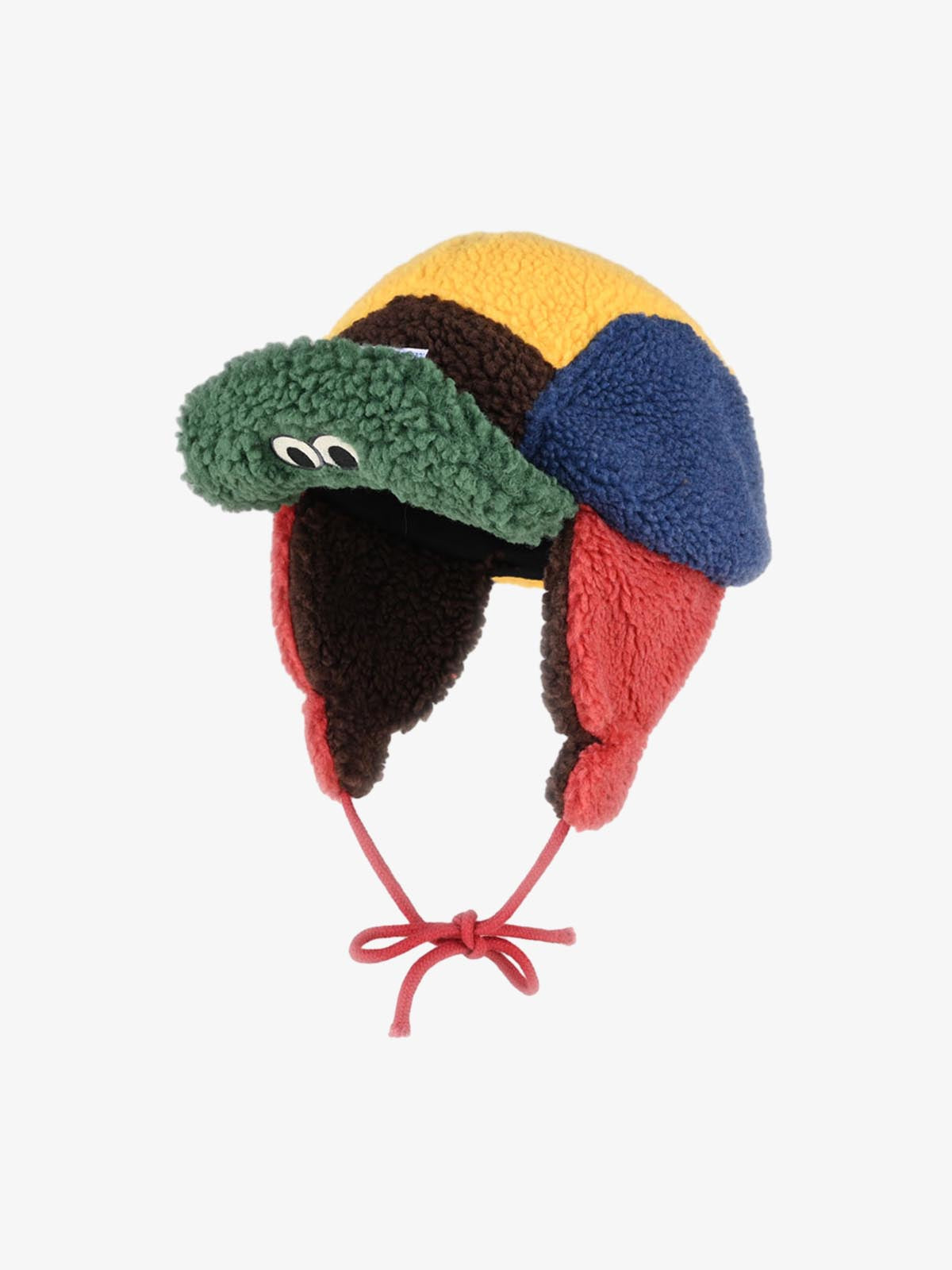 Omygoods Block Faux Sherpa Frog Ear Flap Hat