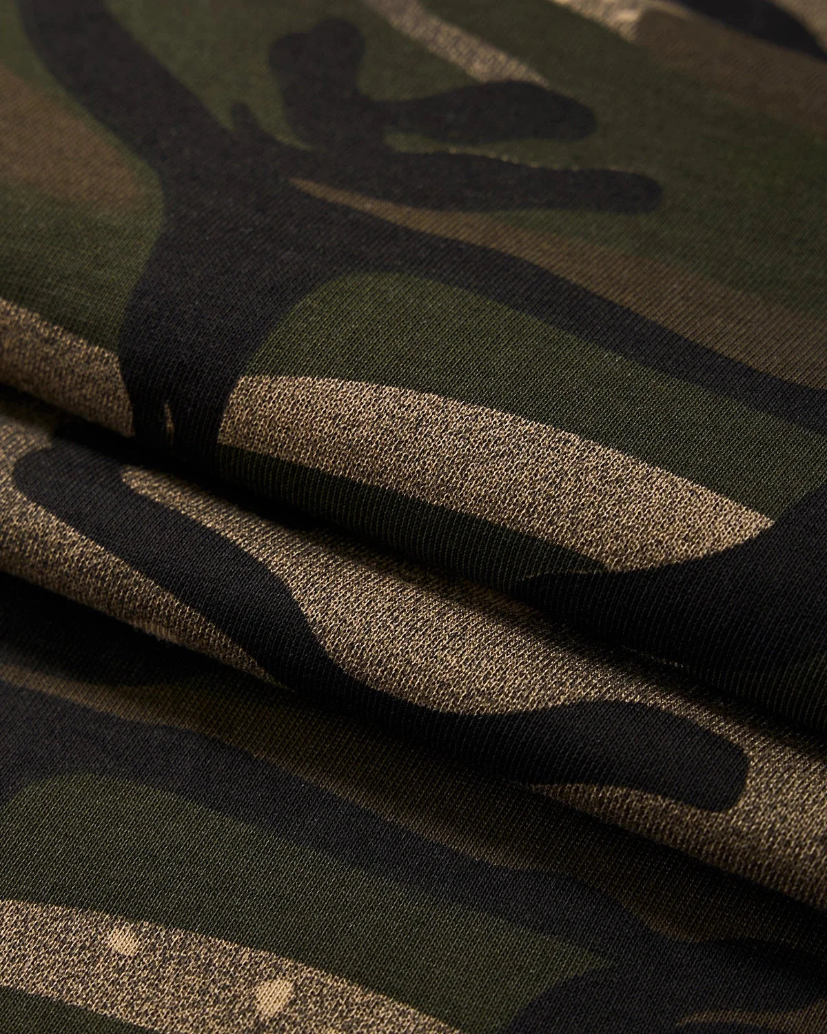 Omygoods Boxy Camo Tee In Khaki