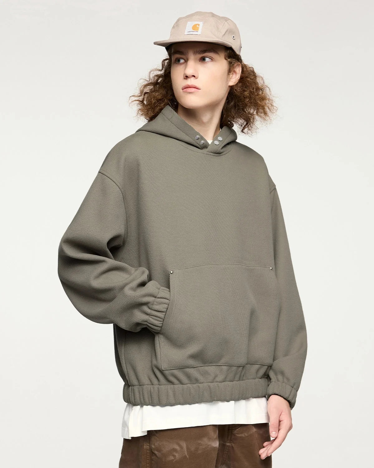 Omygoods Boxy Cropped Hoodie